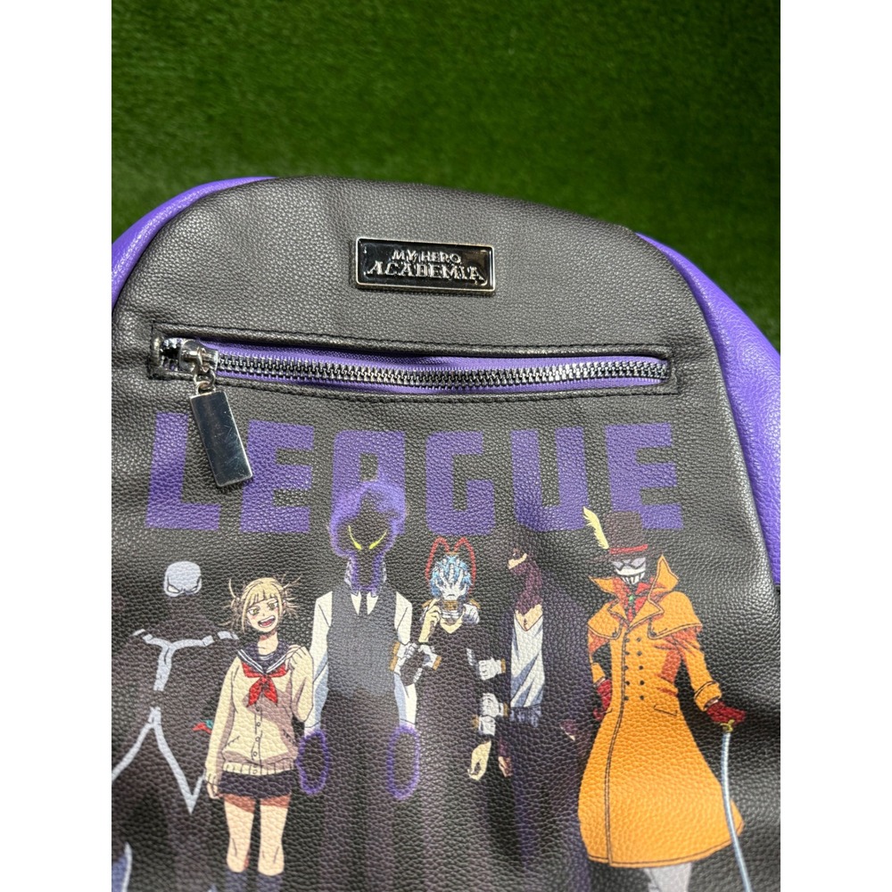 My Hero Academia League of Villains Mini Backpack Loungefly Anime Purple Black - Picture 3 of 6